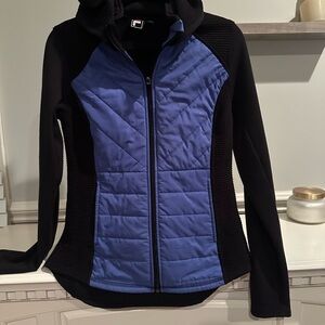 Fila Sport Hooded Jacket in Purple and Brown